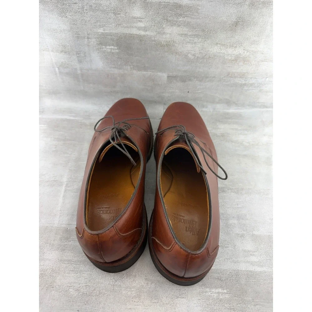 Allen Edmonds Badlands Brown Leather Derby Shoes Men Sz 9.5 E 2952 Made in USA